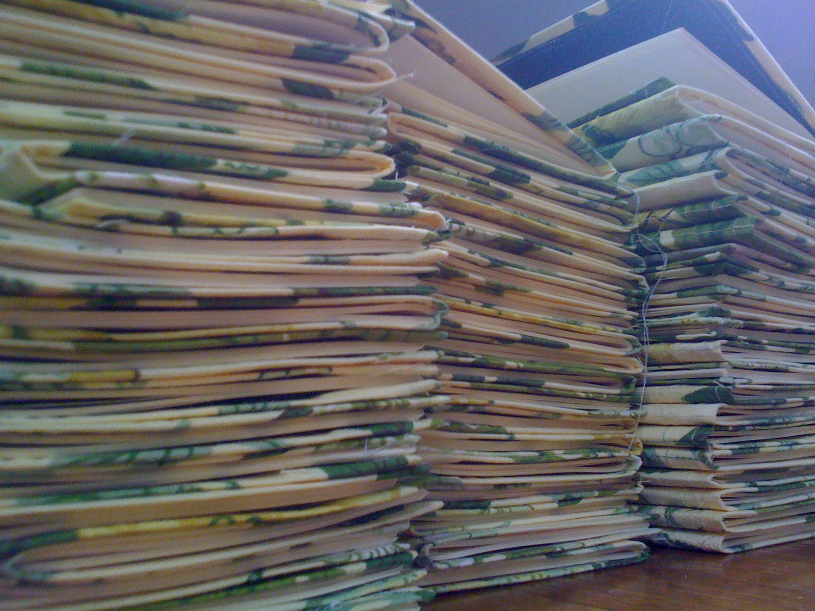 This is roughly half of the 90 books I made for the Dusie Kollective this year