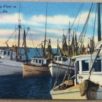 August 7th Postcard - Shrimp Fleet in Brunswick GA