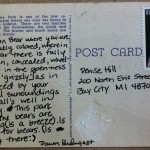 August 8th Postcard - Bear Poem