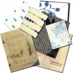 Spring 2013 Textile Series chapbooks sewn by yours truly